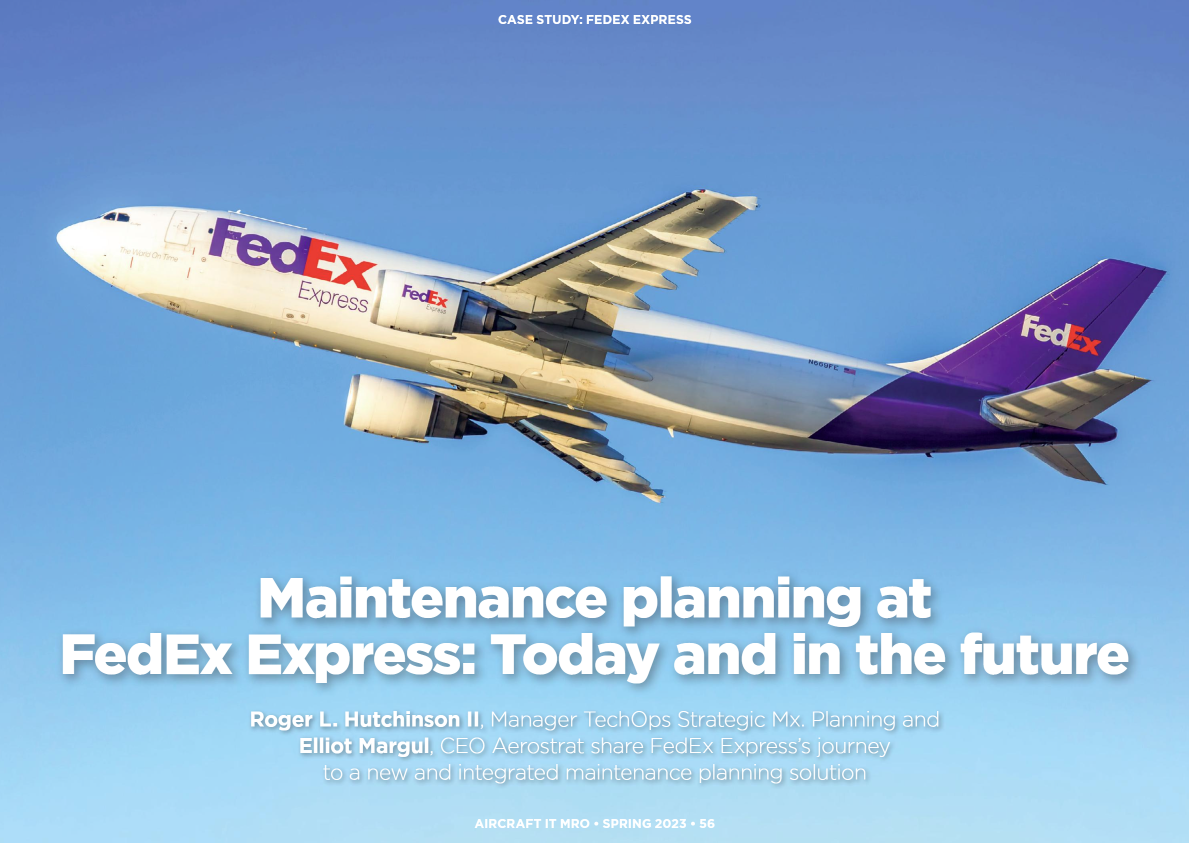 CASE STUDY: Maintenance planning at FedEx Express: Today and the future